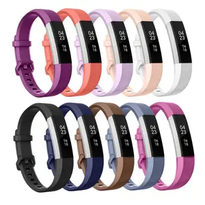 High Quality Soft Silicone Secure Adjustable Band for Fitbit Alta HR Band Wristband Strap Bracelet Watch Replacement Accessories