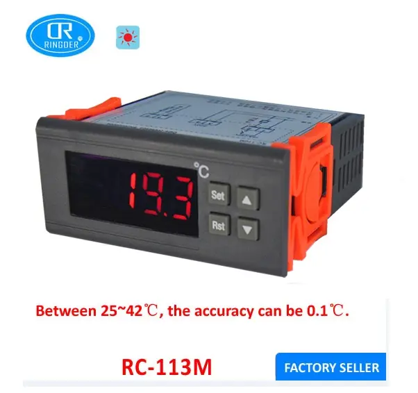 RINGDER RC-113M 0.1C ترموستات حاضنة البيض