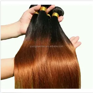 Mixed Colors magic beauty supply peruvian Two Tone Ombre Hair extension peruvian ladies silk straight human Hair Weave weft