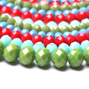 Cuentas de cristal de 4MM Cuentas Rondelle de cristal facetado Cuentas sueltas redondas para la fabricación de joyas - Product Image 3