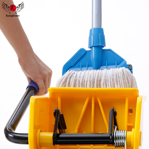 थोक विश्वसनीय कारखाने उच्च गुणवत्ता 34L पक्ष प्रेस पहियों के साथ प्लास्टिक डबल चेहरे की विकृति बाल्टी रिंगर ट्रॉली के लिए होटल - Product Image 6