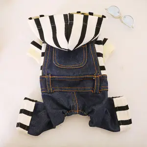 Pet Áo Thiết Kế Quần Áo Cho Chó Với Bốn Chân Treo Jumpsuit Quần Jean Quần Áo Cho Thú Cưng