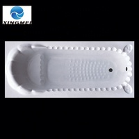 Baignoire autoportante en acrylique portable à prix d'usine, avec drain intégré, personnalisable, éco-responsable, certifiée ISO9001