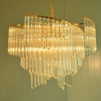 Lustre moderne en cristal LED, mosquée, villa, restaurant, centre commercial, lampe de plafond islamique intérieure, luminaire suspendu en métal, angle de faisceau supérieur, ampoule LED