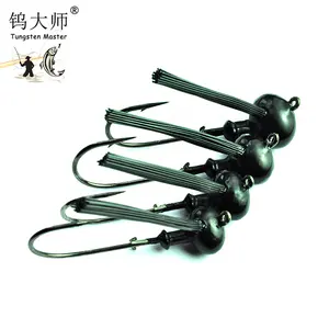 Wholesale Top Quality Low Price Wholesale Tungsten Ice Fishing Jigs Tungsten Resin Weedless Football Jig Head