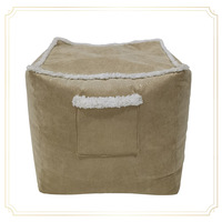 Pouf carré pour siège de pouf, couvre-pied, tabouret, vente en gros, offre spéciale, 2019