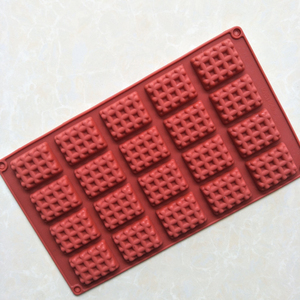 BPA Libero 20 Cavità Mini Torta Del Silicone Del Vassoio di Cioccolato Mestiere di Cottura Della Muffa Del Silicone <span class=keywords><strong>Waffle</strong></span> Cottura Della Muffa - Product Image 3