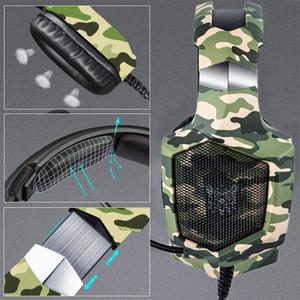 <span class=keywords><strong>ONIKUMA</strong></span> Auriculares Gaming Stereo <span class=keywords><strong>K8</strong></span> Auriculares de Diadema con microfono con 3.5 mm Jack Luz LED para PC Camuflaje Nintendo - Product Image 3
