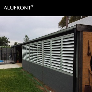Puertas de Diseño Moderno de Alta Calidad, Pantallas de Aleación de Aluminio y Fibra de Vidrio, Superficie Acabada Impermeable para Villa - Product Image 3