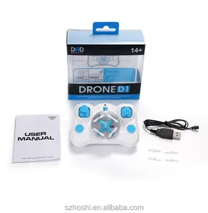 Venda quente Ultra MINI D1 4CH 2.4G 6 Axis Gyro RC Quadcopter Drone Modo 2 RC Helicóptero