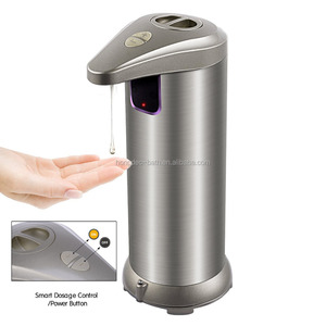 Dispensador de Jabón Doble Automático de Acero Inoxidable SUS 304, Sensor IR Sin Contacto, Impermeable, Níquel Cepillado, para <span class=keywords><strong>Baño</strong></span> - Product Image 1
