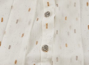 Camicetta Vintage da Donna con Ricamo Floreale in Pizzo, Maniche Lunghe e Colletto a O, <span class=keywords><strong>Top</strong></span> da <span class=keywords><strong>Ufficio</strong></span> per la Stagione Primaverile - Product Image 4