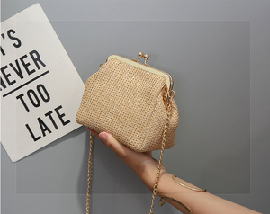 Sac à bandoulière en paille pour femmes, sacs à main, fourre-tout - Product Image 4