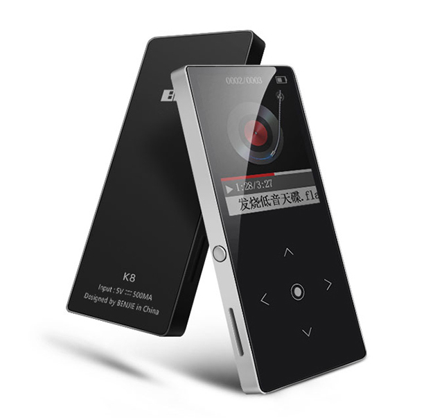 Benjie K8 Digital Mp3 Player With Touch Screen Mp4 Music Player for Wholesale