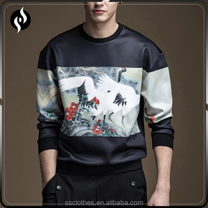 <span class=keywords><strong>El</strong></span> último diseño de personalizar la impresión jersey negro de cuello redondo camiseta de los hombres - Product Image 1