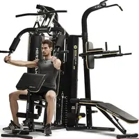 Full Body Exercise Multi Station Home Gym 3 Station Fitness Machine Equipment