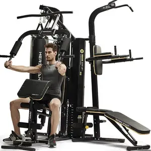 Full Body Oefening Multi Station Home Gym 3 Station Multi Gym Fitness Machine Apparatuur