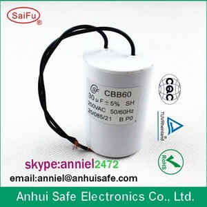 ánh sáng tụ điện nhôm trường hợp 1uF 2.5uf 450 vac <span class=keywords><strong>cbb60</strong></span> 60uf động cơ tụ điện với điện áp cao 450V - Product Image 5