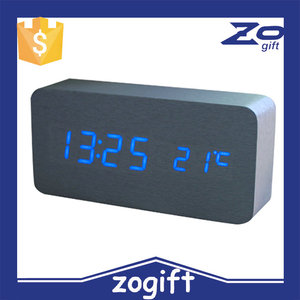 Mini digital LED alarma reloj de madera, divertido niños reloj <span class=keywords><strong>despertador</strong></span>, mesa LED reloj <span class=keywords><strong>despertador</strong></span> digital - Product Image 2