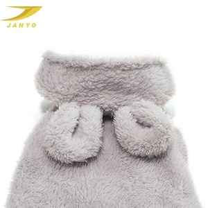 Hoodie Bulu Domba Hangat Tahan Angin Pakaian Anjing Katun Telinga Kelinci - Product Image 5
