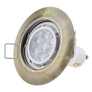 Empotrada en el techo blanco LED Spot Trim Ring Bombilla halógena Reemplazo LED Spotlight Frame <span class=keywords><strong>Light</strong></span> Fixture - Product Image 4