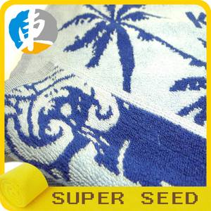 Serviette de plage d'été en coton jacquard de luxe avec motif floral - Product Image 6