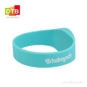 Pulsera de pago SW02 NFC personalizada, pulsera de Ticket inteligente reutilizable, pulsera de silicona UHF <span class=keywords><strong>RFID</strong></span> - Product Image 2