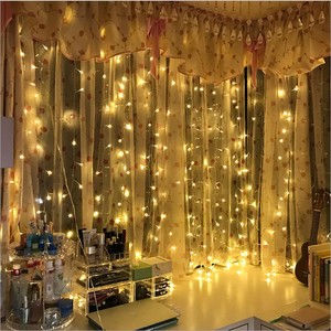 Decoración interior al aire libre <span class=keywords><strong>300</strong></span> <span class=keywords><strong>Led</strong></span> <span class=keywords><strong>String</strong></span> 3*3M Hada Navidad carámbano cortina luz para ventana, galería, boda, dormitorio, hotel - Product Image 5