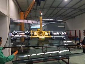 Elevador de vacío de Vidrio Curvo utilizado para instalación de vidrio de coche