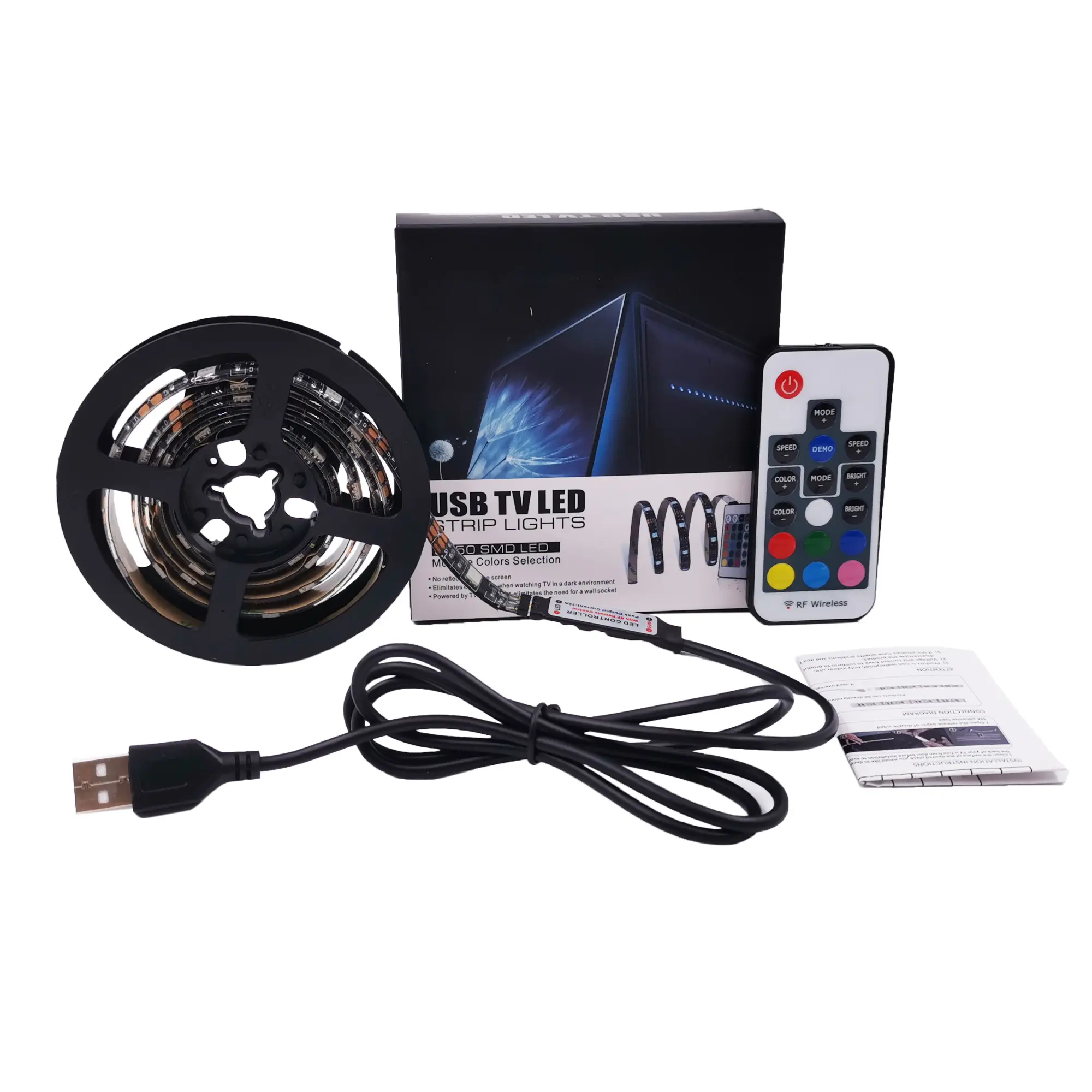 Impermeabile SMD5050 RGB led USB luce di striscia TV torna kit di illuminazione