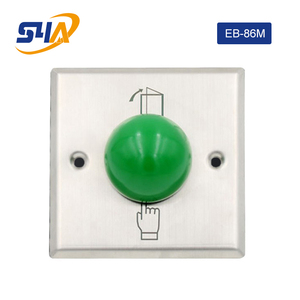Bouton de sortie en acier inoxydable à tête verte pour contrôle d'accès - Product Image 4