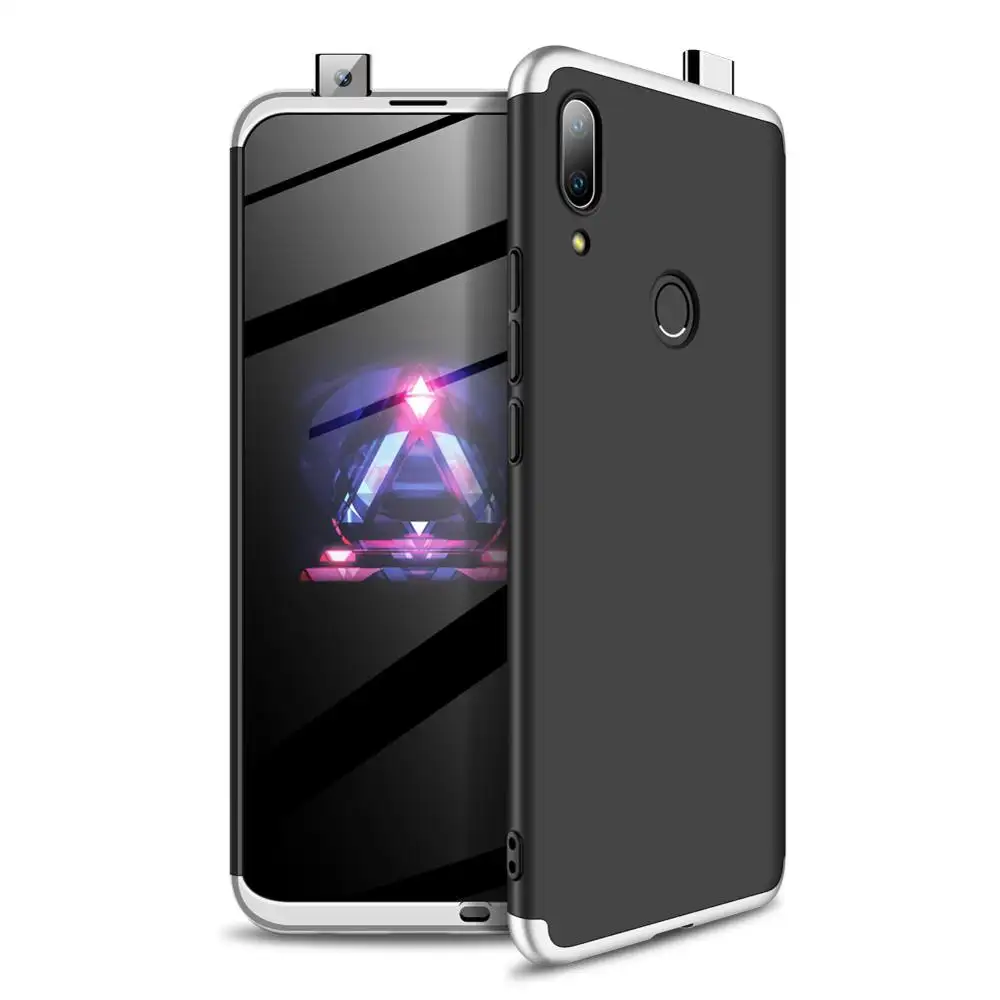 Newest GKK 360 Degree Full Coverage 3 In 1 Hard PC Matte Mobile Phone Back Cover For Huawei P Smart Z For Huawei Y9 Prime 2019