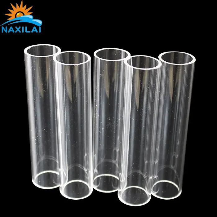 Tubo de extrusão de acrílico naxroda, tubo de dobra de tubo de acrílico sólido de 6 polegadas transparente com tamanhos diferentes
