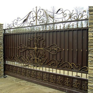 Puertas Corredizas de Hierro Forjado Económicas y Sencillas para Jardín - Product Image 4