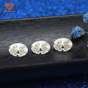 <span class=keywords><strong>2</strong></span> carat oval cut gros sic de silicium blanc couleur moissanite pierres prix pour bijoux - Product Image 5