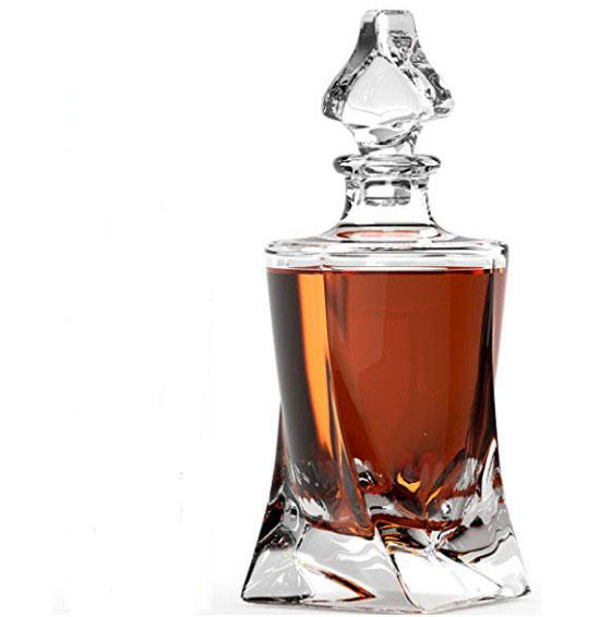 Glass Decanter For Alcohol Bourbon Wine Crystal Whiskey Decanter Glass Bottle