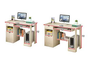 Mesa de computador, mesa de desktop para casa simples moderna pequena mesa de estudantes escrita quarto simples