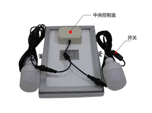 Led trong nhà năng lượng mặt trời ánh sáng nhà năng lượng mặt trời đổ cắm trại ánh sáng với hai bóng đèn 6 Wát - Product Image 3