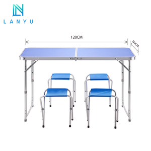 Approvisionnement de l'usine en gros pliant petit déjeuner camping mini <span class=keywords><strong>composite</strong></span> pique-nique tables vente - Product Image 3