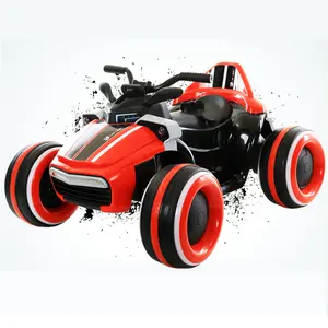 2017 new arrival four big wheel kids electric motorcycle science fiction movie child motorcycle