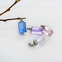 Pendentif personnalisé verre flacon de parfum en verre bouteille collier pendentif pour les femmes