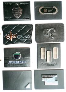 Jeans Leder patches mit Metalle tikett, benutzer definierte Jeans Leder patches - Product Image 3