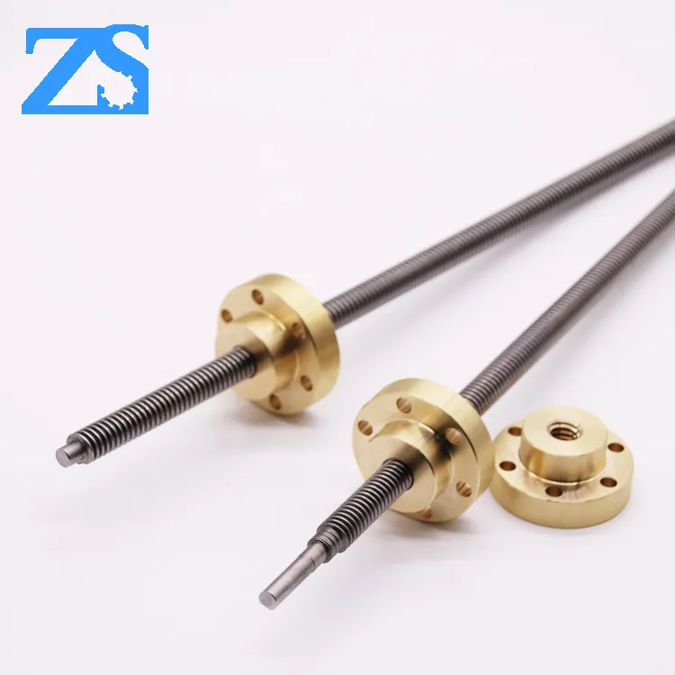 8mm 10mm trapezoidal lead screw with anti-backlash nut