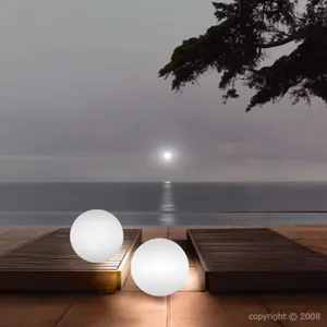 Lampu Led Luar Ruangan IP68 Tahan Air 30Cm, Lampu Bola Dekorasi Bulat Led Tenaga Surya Berubah 16 Warna