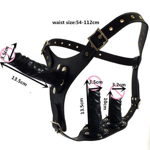 Dildo Indossabile, Tre Dildo Strapon, Pene Artificiale Nero per Sesso Anale, Giocattoli Sessuali per Donne e Lesbiche, Prodotti per Masturbazione - Product Image 5