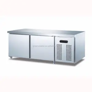 stainless steel 2 door Refrigerator Counter/Prep table/worktable benches deep freezer