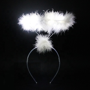 Bandeau clignotant LED multicolore à plumes - Product Image 1