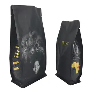1KG Plastic coffee packaging pouch bag with valve
