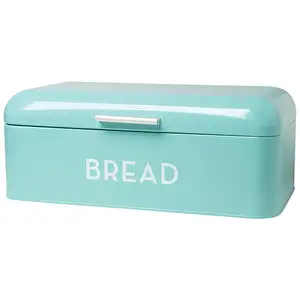 براعة النمط الأمريكي الزاوية صندوق تخزين الخبز مربع خمر السيراميك الأبيض