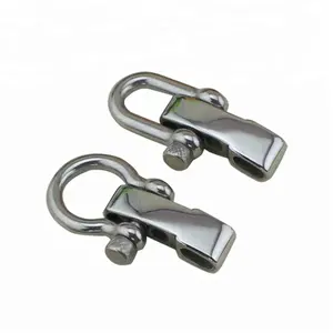 adjustable stainless steel material shackle bow shackle for paracord bracelet